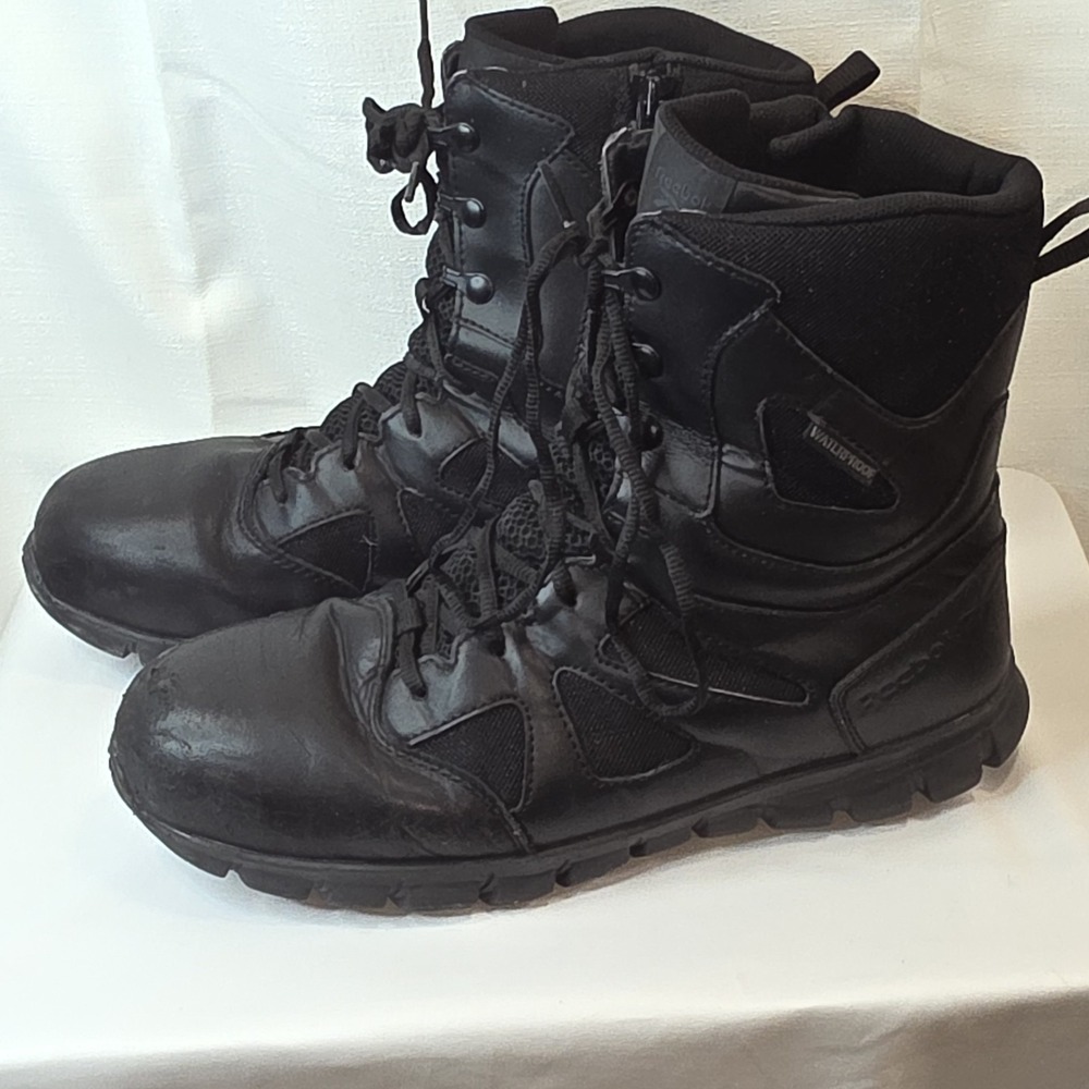 Reebok‎ Mens Tactical Waterproof Sublite Cushion Side Zip Work Boots 11W